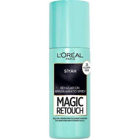 L'Oreal Paris Magic Retouch 1 Beyaz Kapatıcı Saç Spreyi - Siyah ...