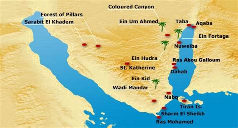 Dahab Egypt Map