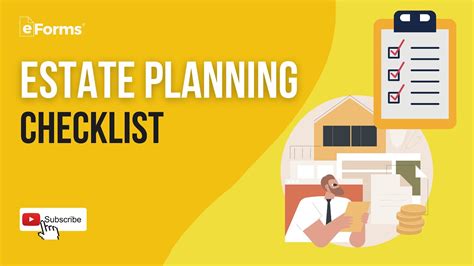 Estate Planning Checklist Explained Worksheets Library