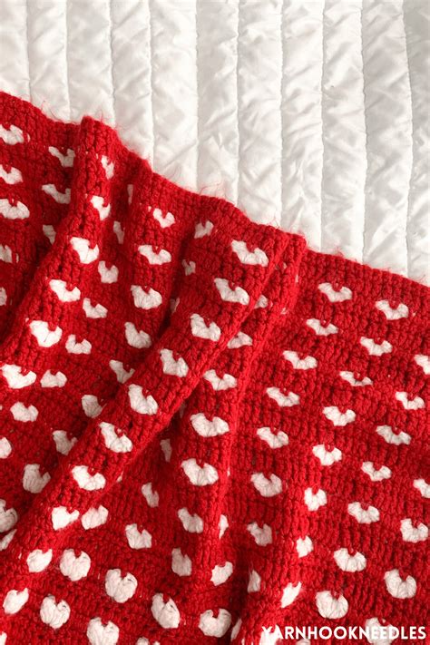 How to Make This Crochet Heart Blanket!