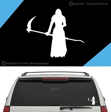 Grim Reaper Car Sticker Auto Decal A2 | Car stickers, Car decals, Grim ...