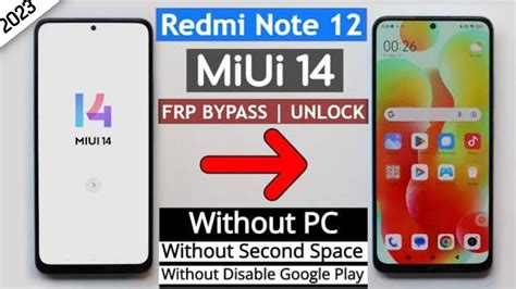 Redmi Note Miui Frp Bypass Unlock Google Account Lock Without