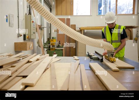 Construction And Joinery Course At Cardonald College Glasgow Stock