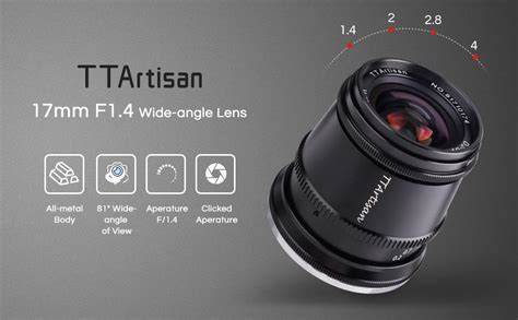 Amazon TTartisan 17mm F1 4 APS C Format Wide Angle Lens