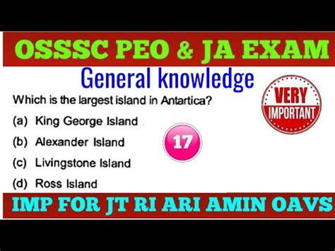 General Knowledge Mcqs For Osssc Peo Ja Exam Osssc Previous Years