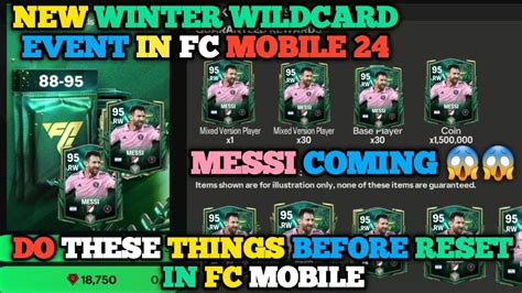 New Winter Wildcard Event In Fc Mobile Do These Things Before Reset