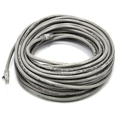 Monoprice Cat5e Ethernet Patch Cable - 50 Feet - Gray | Network ...