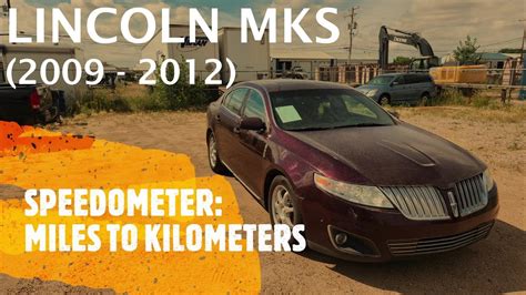 Lincoln MKS Change Odometer From Miles To Kilometers KM 2009 2012