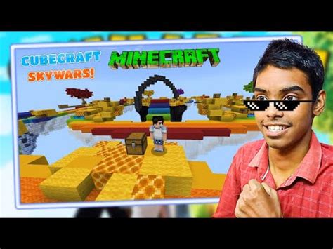 Cubecraft Skywars Live In Hindi Let S Play Together Youtube