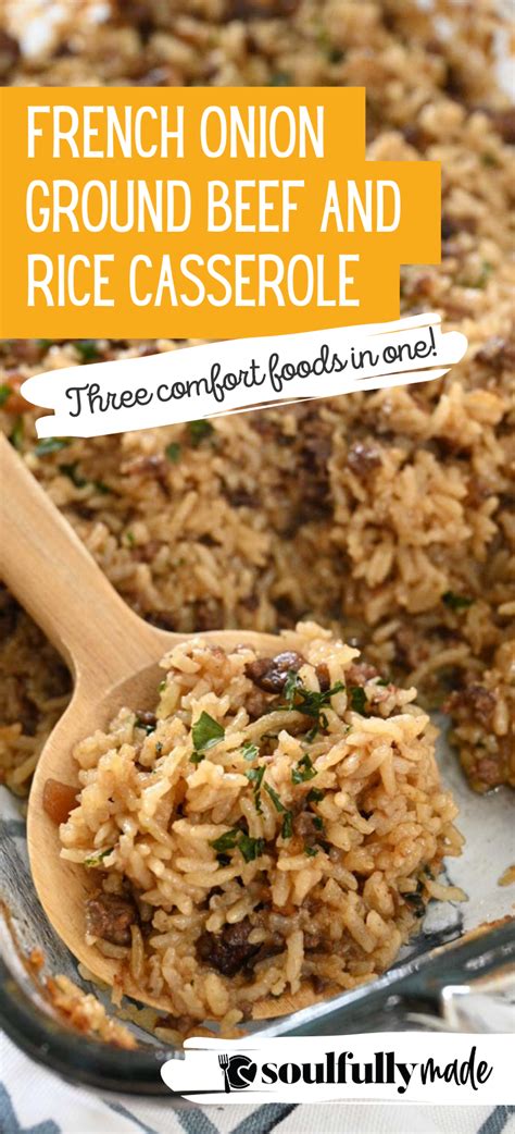 French Onion Ground Beef And Rice Casserole Artofit