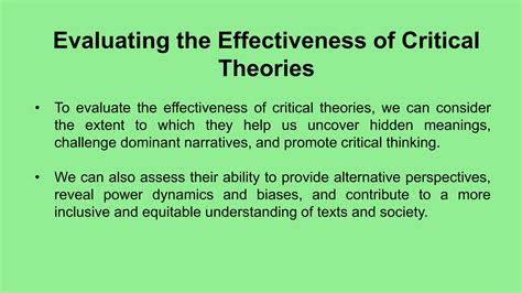 Critical Theories In Writing A Critiquepptx