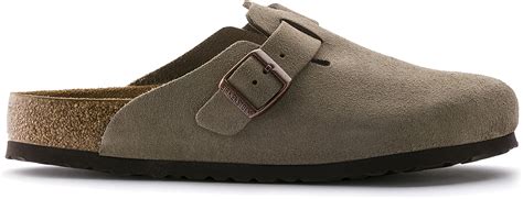 Birkenstock Boston Soft Footbed Suede Taupe Narrow Fit 0560773 Bruin