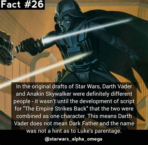 Star Wars fact (c) starwars_alpha_omega instagram | Star wars facts ...