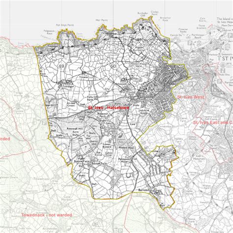 St Ives Parish Wards St Ives Town Council Cornwall