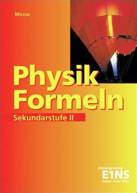 Physik Formeln Sekundarstufe Ii Verlage Der Westermann Gruppe