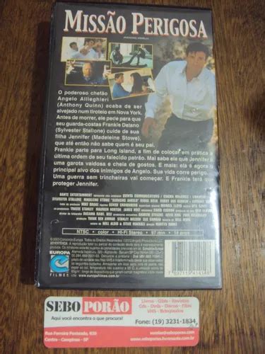 Vhs Missão Perigosa Sylvester Stallone Madeleine Stowe MercadoLivre