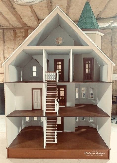 1 12 Scale Wooden Dollhouse Kit Abigail A Gothic Victorian Mansion