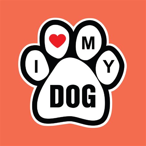 DOG PAW PRINT STICKER