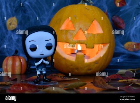 Funko Pop Action Figure Of Wednesday Addams From Animated Film The