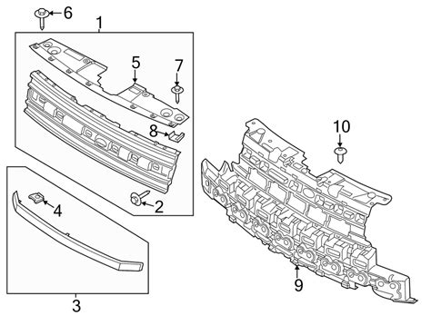 Ford Flex Panel Reinforcement Reinforced Grille Da Z A Ba Mid