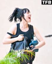 Billie Eilish Sexy Seen Flaunting Her Hot Legs Wearing Shorts In Studio City Aznude