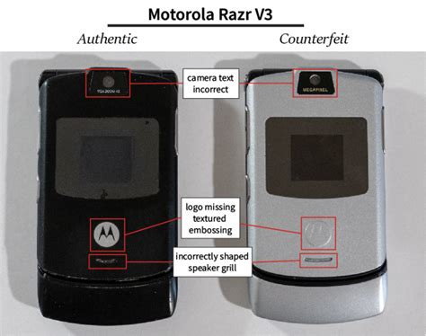 Motorola Razr V3: Real vs Counterfeit Teardown – PCB Isolation