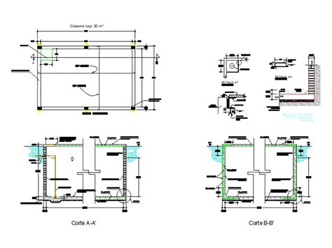 Cisterna 30 M3 Em Autocad Baixar Cad 2412 Kb Bibliocad