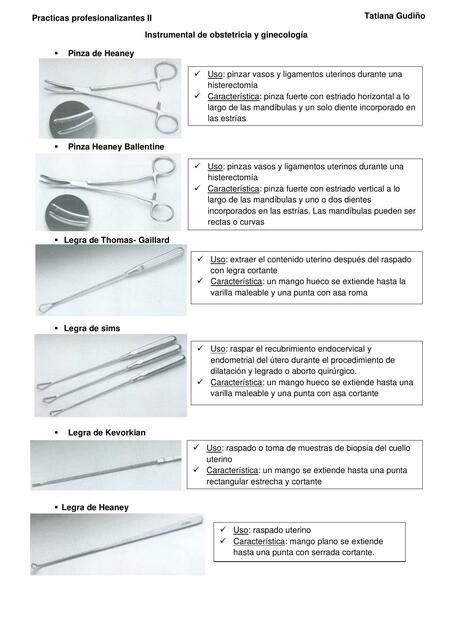 Instrumental de obstetricia y ginecología Gabriel uDocz