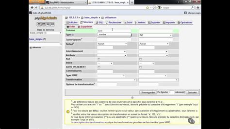 Php And Mysql Créer Une Base De Données Avec Phpmyadmin Youtube