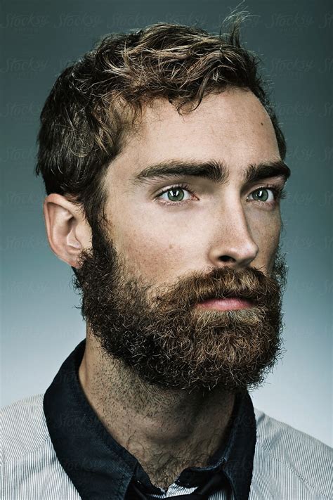 «a Portrait Of A Bearded Man Del Colaborador De Stocksy «a Model