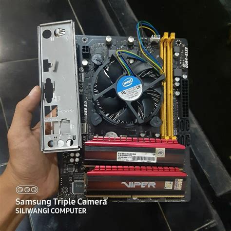 Jual Paket Mainboard Lga 1151 H110 G4560 DDR4 8GB FAN Shopee Indonesia