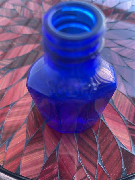 Squibb Cobalt Blue Glass Medicine Bottle Vintage Antique 6 Tall Made In Usa Rare Pharmacy Bottle