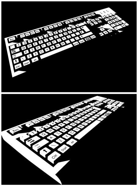 30 Qwerty Keyboard Drawing Stock Illustrations Royalty Free Vector