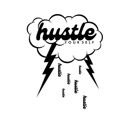 Never Stop The Hustle Logo Svg Cut File T Shirts Silhouette Etsy