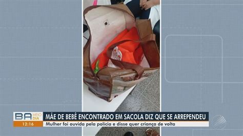 Mãe de recém nascido encontrado dentro de sacola na Bahia é