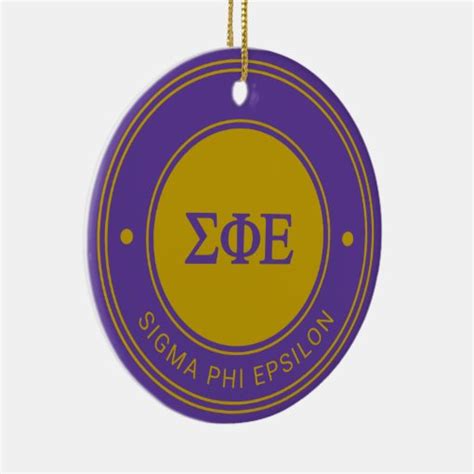 Sigma Phi Epsilon Badge Ceramic Ornament Zazzle