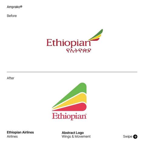 Ethiopian Airlines logo redesign | Logo design trends, Graphic design ...