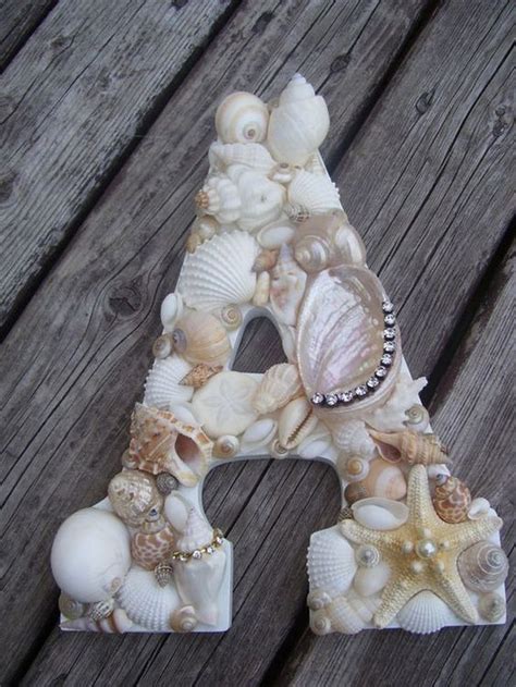 How To Make Seashell Covered Letters Craft Projects For Every Fan