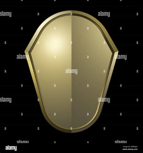 Golden Baroque Shield Elements Vector Stock Vector Image And Art Alamy