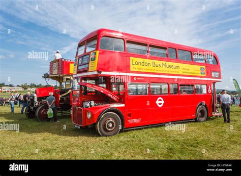 Vintage 1968 Red AEC Routemaster London Bus RML2760 On Display At