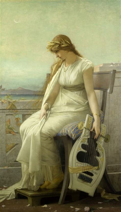 Lefebvre Jules Joseph Sappho 1884 Traditional Visual Art Under