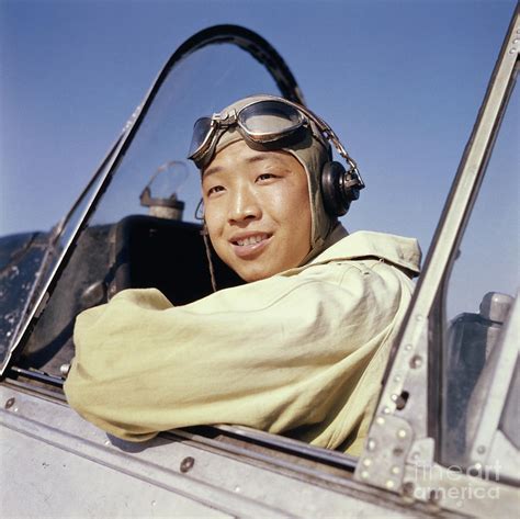 Pilot Sitting In Airplane By Bettmann