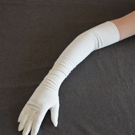 White Opera Gloves Etsy