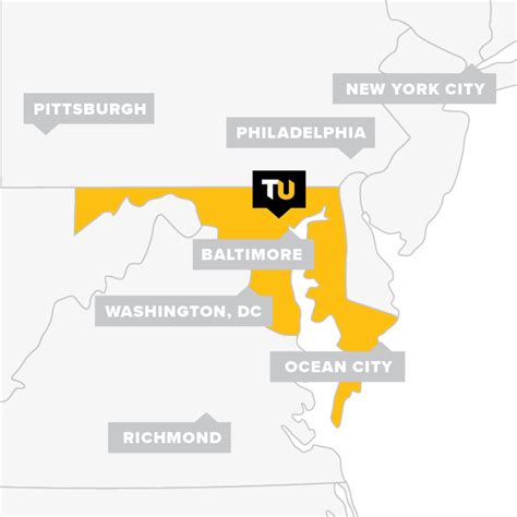 Towson University Campus Map