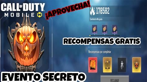 RECOMPENSAS GRATUITAS APROVECHA Call Of Duty Mobile CODM EVENTO SECRETO