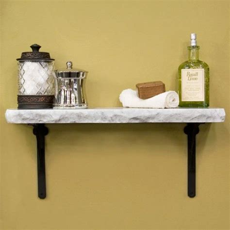 Polished Chiseled Edge Marble Shelf With Classic Brackets Marble Shelf Shelves White Marble