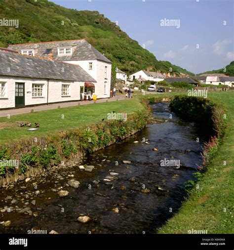 Cornwall Boscastle village Stock Photo - Alamy