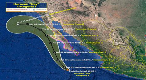 Se Acerca El Hurac N Kay A Km De Csl