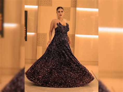 Neha Malik Photoshoot Wearing Black Off Shoulder Gown Flaunted Her