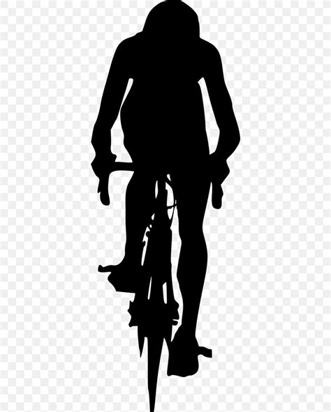 Cyclist Silhouette Front